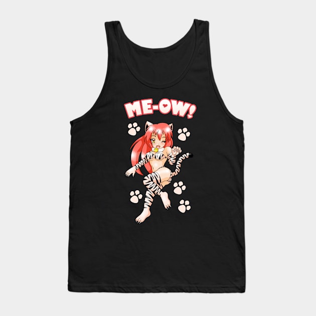 Me-Ow Catgirl Tank Top by wildsidecomix